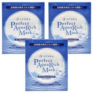 SENKA 專科 台灣公司貨 完美保濕特潤面膜, 7片, 3盒