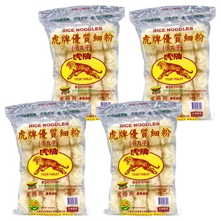 TIGER FOOD 虎牌 優質細粉 小丸子 口感軟Q 適合搭配料理或主食, 800g, 4包