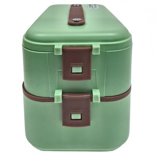 不鏽鋼電熱飯盒 Set 多種搭配不串味, 綠色, 1個