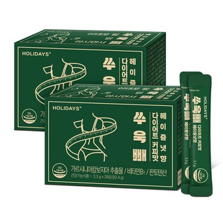 홀리데이즈 쑤욱빼 다이어트 커피맛 헤이즐넛향 28포, 92.4g, 2개