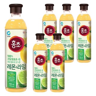홍초 레몬&라임 음용식초, 900ml, 6개