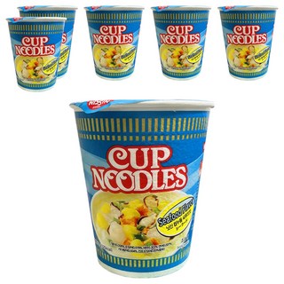 컵누들 닛신 씨푸드맛 71g, 6개