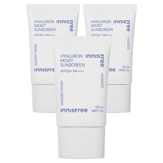 이니스프리 히알루론 수분 선크림 SPF50+ PA++++, 50ml, 3개