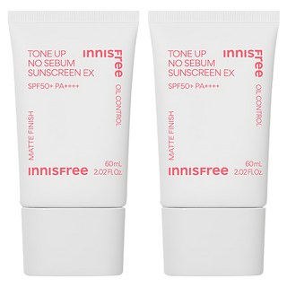 이니스프리 톤업 노세범 선스크린 EX SPF50+ PA++++, 60ml, 2개