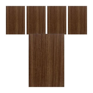 木百貨 胡桃紋防潑水植纖板, 1組