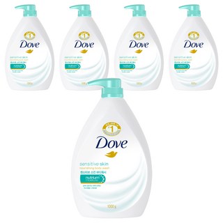 Dove 多芬 溫和滋養柔膚沐浴露, 1kg, 5瓶