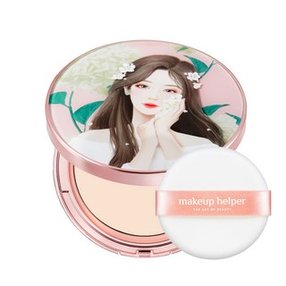 makeup helper 原創專業定妝 Sweet Sophia 藝術粉餅 25g, 21號 自然米色, 1個