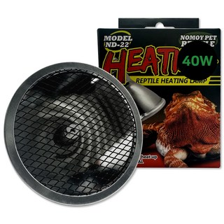 NOMOY PET 爬蟲類 爬蟲 碳纖維加熱燈 40W ND-22, 1個, 銀色 + 紅色