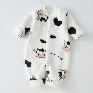 Bebeniz 兒童用全按扣式刷毛長袖連身衣