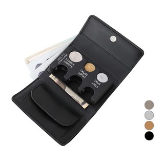 AFECTO 男女通用日式零錢包 + PU三折皮夾組