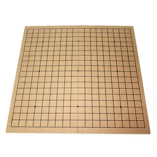 6 BROTHERS BADUK 摺疊式三折圍棋象棋盤, 2人用, 淺棕色