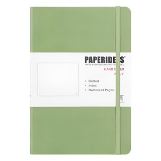 PAPERIDEAS 子彈筆記本, 口袋型, 188頁, 牛油果綠, 1本