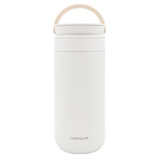 LocknLock 樂扣樂扣 Metro系列 兩用手提式保溫瓶, 米白色, 1個, 355ml