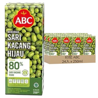 印尼 ABC MINUMAN SARI KACANG HIJAU 綠豆風味飲料, 250ml, 24入