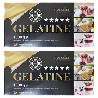 愛唯 EWALD 德國高級吉利丁片 1kg, 2盒