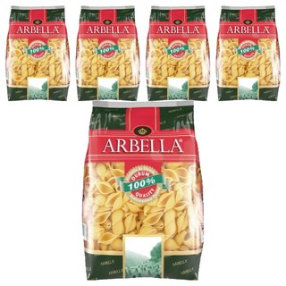 ARBELLA 阿貝拉 貝殼麵，口感厚實軟Q，適合拌炒或沙拉焗烤, 500g, 5包