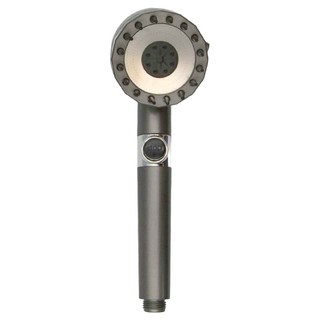 一鍵止水三檔增壓按摩蓮蓬頭, ABS材質, 202克, R508A, 灰色, 1個