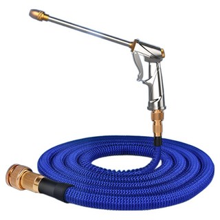 ANTIAN 多用途高壓強力噴頭水槍 + 彈力伸縮水管, 30m, 單一顏色