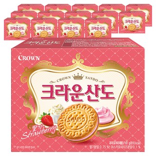 크라운산도 딸기, 15개, 161g