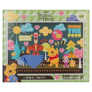 HUNDRED PICTURES 百耘圖 拼圖 Set 300片 尺寸:260x380mm 適合年齡: 3歲以上, Winnie The Pooh 小熊維尼 5, 1盒