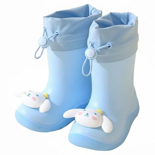JAR嚴選 立體卡通兒童雨鞋 藍色小狗 L 1入, 藍色