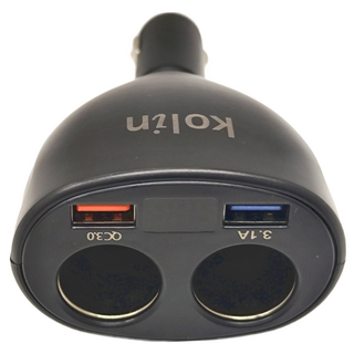 Kolin 歌林 車用點菸擴充器 KEX-DLCA18 122 x 72 x 45mm 81g, 1個, 4孔