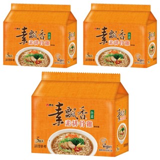 維力 素飄香 素排骨雞風味麵 90g, 15包