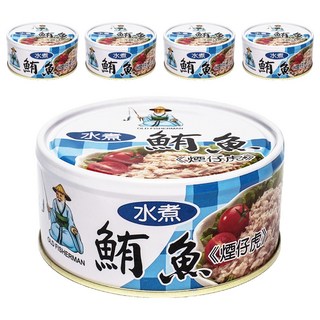 同榮 水煮鮪魚 煙仔虎 輕食首選, 180g, 5罐