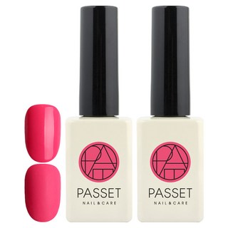 PASSET 彩色凝膠指甲油, 甜美粉 7, 10ml, 2個