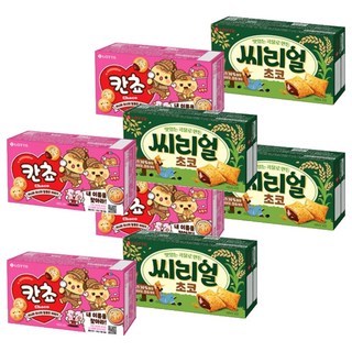 롯데웰푸드 칸쵸 54g x 2p + 씨리얼초코 42g x 2p, 2세트