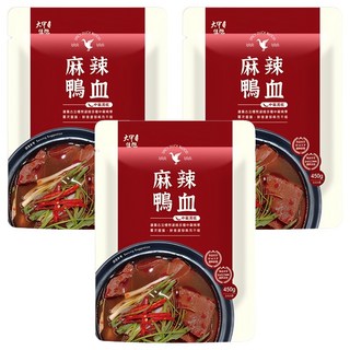 大甲佳旭 麻辣鴨血中藥湯底, 450g, 3包