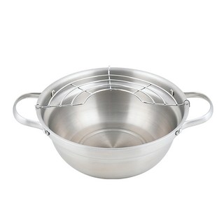 Libinggeulrori 電磁爐適用油炸專用料理鍋, 22cm, 混色