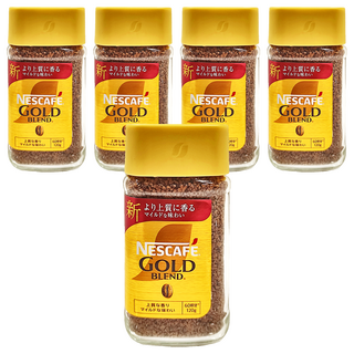 NESCAFE 雀巢咖啡 金牌微研磨咖啡, 120g, 1入, 5罐