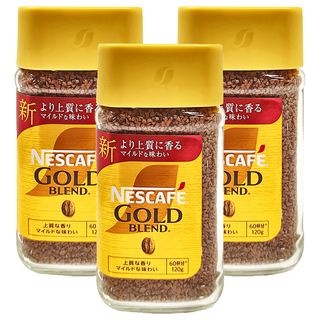 NESCAFE 雀巢咖啡 金牌微研磨咖啡, 120g, 1入, 3罐