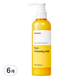 마녀공장 퓨어 클렌징 밀크, 200ml, 6개