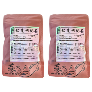 蔘大王 桂圓紅棗枸杞茶包, 6g, 10包, 2袋