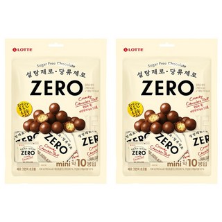 LOTTE 樂天 ZERO 零糖巧克力餅乾球, 140g, 2袋