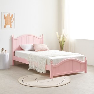 프레지에 어린이 원목 공주침대 프레임 단품 방문설치, 핑크
