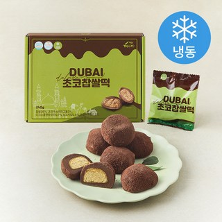 떡미당 두바이 초코 찹쌀떡 (냉동), 40g, 1개, 6개입