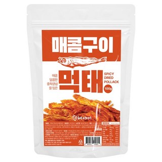 Heyami 香辣烤明太魚乾, 100g, 1個