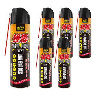 速必效 水性蟑螂螞蟻跳蚤氣霧寶 滅蟑噴劑 550ml, 6瓶