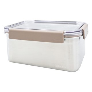 LocknLock 樂扣樂扣 Modular 不鏽鋼長方形密封保鮮盒 LST606, 1個, 1.5L