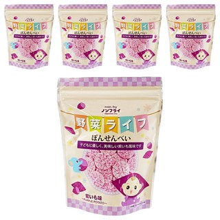 寶寶食堂 Non-fry 非油炸寶寶仙貝, 甘薯, 19g, 5包