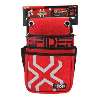 SK11 SPD-RD系列 紅蜘蛛 鳶用釘袋 SPD-RD-4 工具收納袋 寬180mm, 寬180 x 高230 x 深100mm, 1個