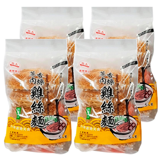 義峰食品 蔥香肉燥風味雞絲麵, 300g, 4袋