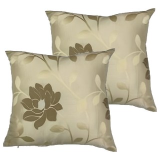 J&N 雪蓮緹花抱枕60*60-米色(2入), 60 x 60cm, 米色