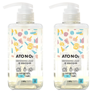 아토앤오투 젖병&주방세제 무향, 480g, 2개