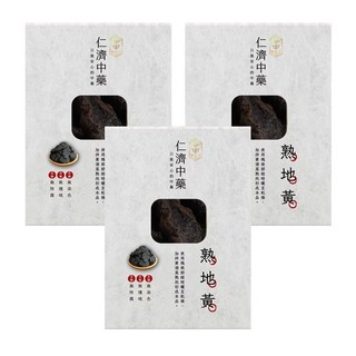 仁濟中藥 熟地黃 安心無防腐, 250g, 3盒