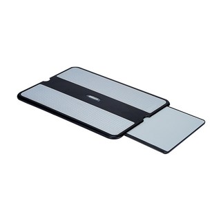 AIDATA 愛得他 攜帶式膝上筆電架 附可收納式滑鼠墊 台灣製造 有效阻隔熱源, LAP005, 1個, Black