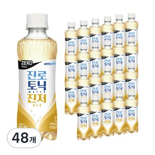 진로토닉워터 하이트진로 제로 진저에일, 300ml, 48개
